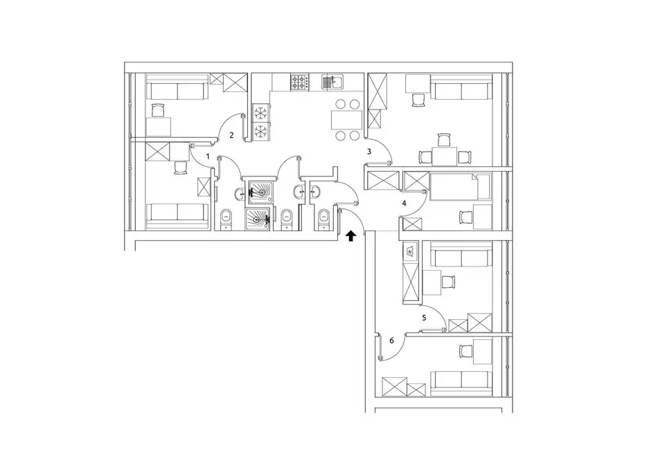room in Śródmieście 6